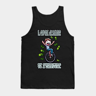 Rich Unicyclist Tank Top